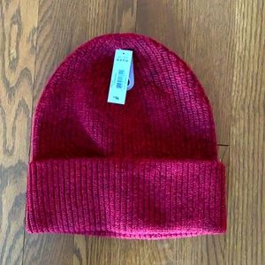 Beanie in maroon tags on joe fresh